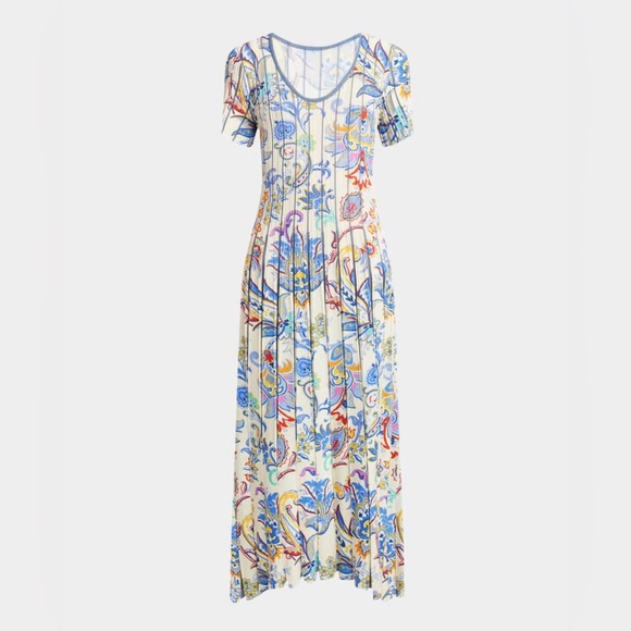 $2,350 Etro paisley pleated Knit Midi Dress - Picture 3 of 13